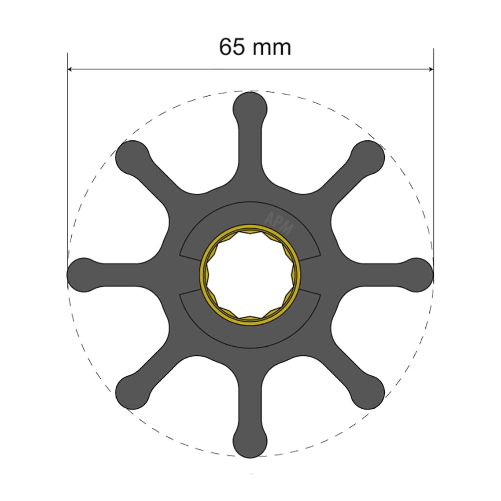 Albin Pump Marine Not Qualified for Free Shipping Albin Pump Premium Impeller Kit 06-01-021 65x16x50mm #06-01-021