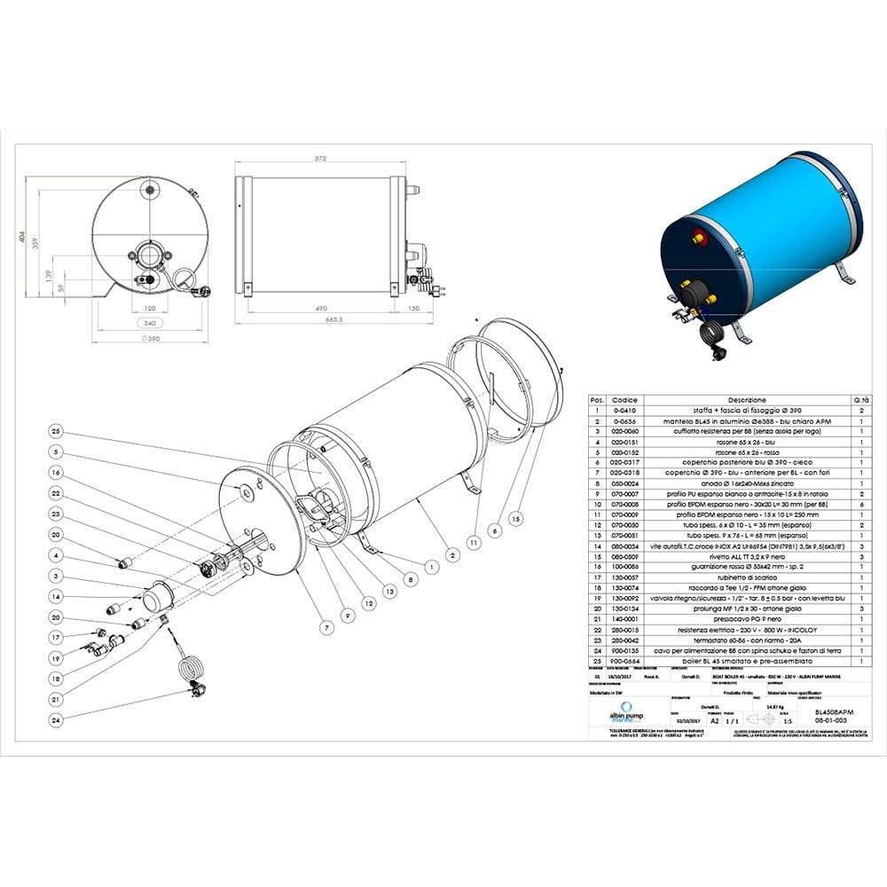 Albin Pump Premium Water Heater 12 Gallon 120v #08-01-026