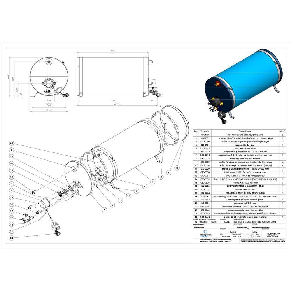 Albin Pump Marine Not Qualified for Free Shipping Albin Pump Premium Water Heater 16 Gallon 120v #08-01-027