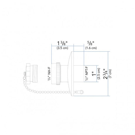 Ambassador Marine Qualifies for Free Shipping Ambassador Marine Aidack Shut-Off Valve Hot/Cold Mini #136-1706-CP