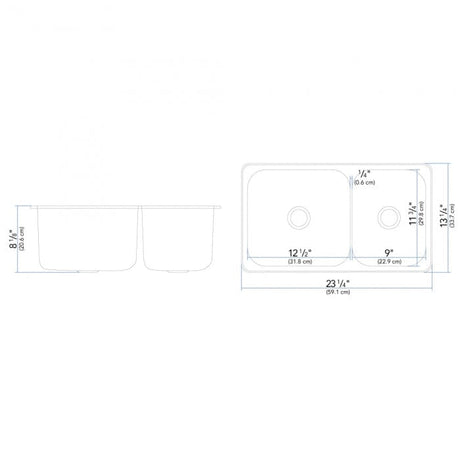 Ambassador Marine Qualifies for Free Shipping Ambassador Marine Double Rectangle Sink Ultra-Mirror Finish #S54-1823-UM-R