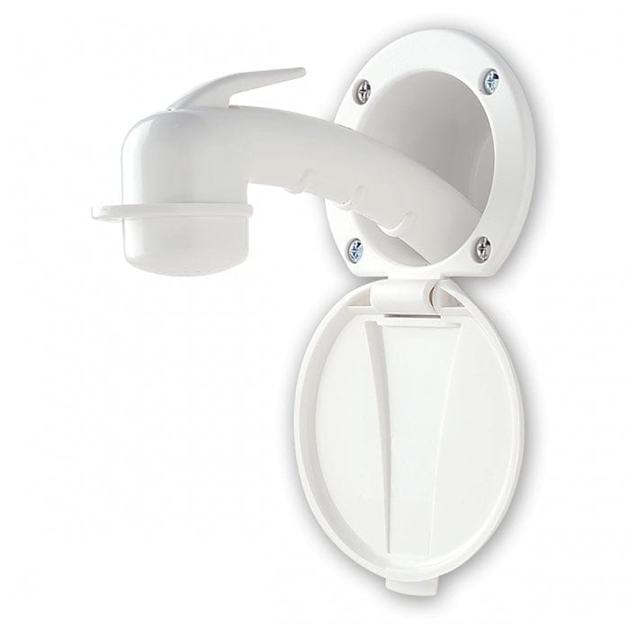 Ambassador Marine Qualifies for Free Shipping Ambassador Marine Recessed Shower Kit Plastic Lid Cup #137-0000-WH