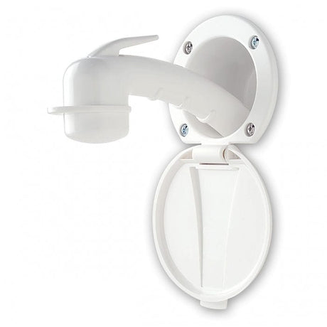Ambassador Marine Qualifies for Free Shipping Ambassador Marine Recessed Shower Kit Plastic Lid Cup #137-0000-WH