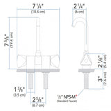Ambassador Marine Qualifies for Free Shipping Ambassador Marine Trinidad Elite Folding Faucet J Spout #133-0210-CP