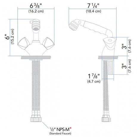 Ambassador Marine Qualifies for Free Shipping Ambassador Marine Trinidad Head/Shower Combo Faucet #134-0204-CK