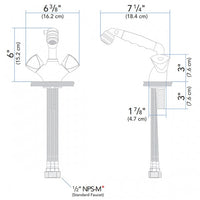 Ambassador Marine Qualifies for Free Shipping Ambassador Marine Trinidad Head/Shower Combo Faucet #134-0204-CK