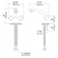 Ambassador Marine Qualifies for Free Shipping Ambassador Marine Trinidad Head/Shower Combo Faucet #134-0224-CW