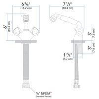Ambassador Marine Qualifies for Free Shipping Ambassador Marine Trinidad Head/Shower Combo Faucet #135-0204-CW