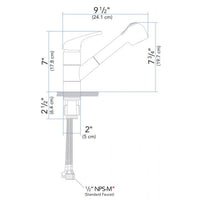 Ambassador Marine Qualifies for Free Shipping Ambassador Marine Universal/Pacifica Pull-Out Galley Faucet #132-0003-CP