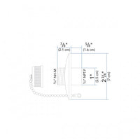 Ambassador Marine Qualifies for Free Shipping Ambassador Marine Water Outlet with Cap 316 SS #P56-0200-SS