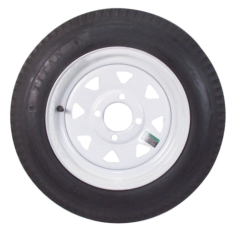 Americana Tire & Wheel In-Store Pickup Only Americana 530-12 C/5-Hole W/Speaker White Straight Rim #30820