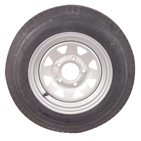 Americana Bias Tire/Wheel 5.30 12 C/5-Hole Silver Spoke #30818