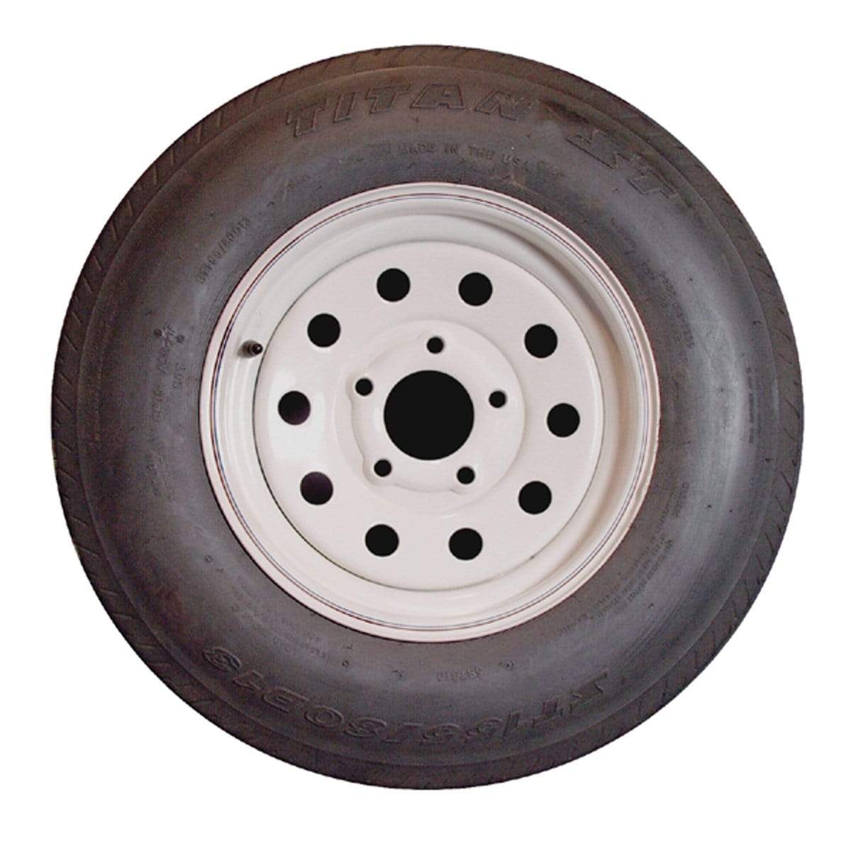 Americana Tire & Wheel Not Qualified for Free Shipping Americana Bias Tire/Wheel ST205/75D15 C/5-Hole Silver Modular #3S636