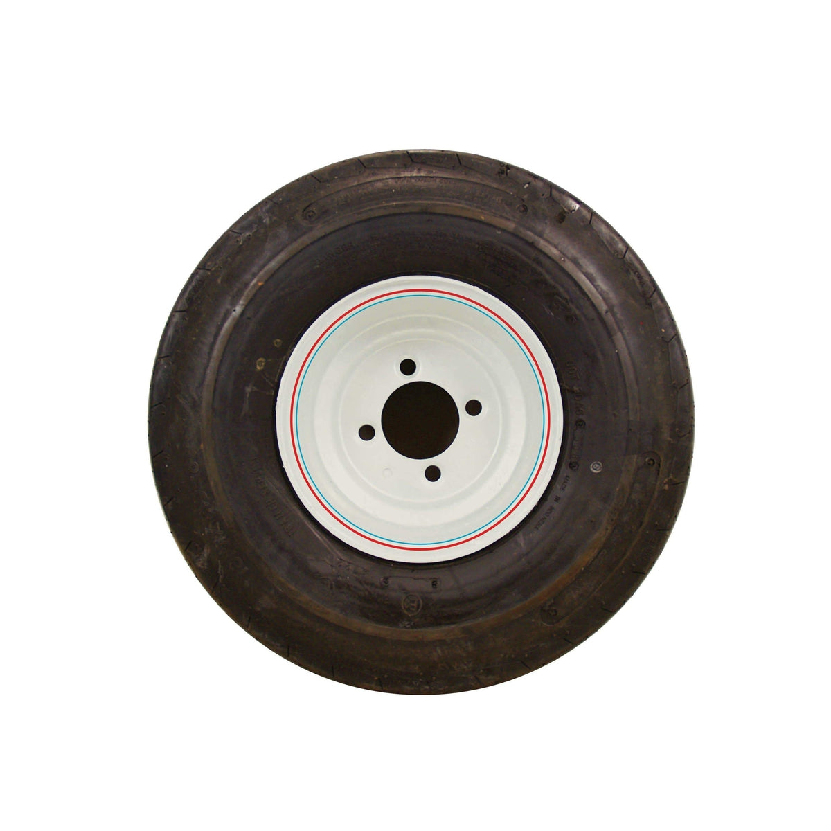 Americana Radial Tire/Wheel 20.5 8 10 C/4-Hole White Standard #3H370
