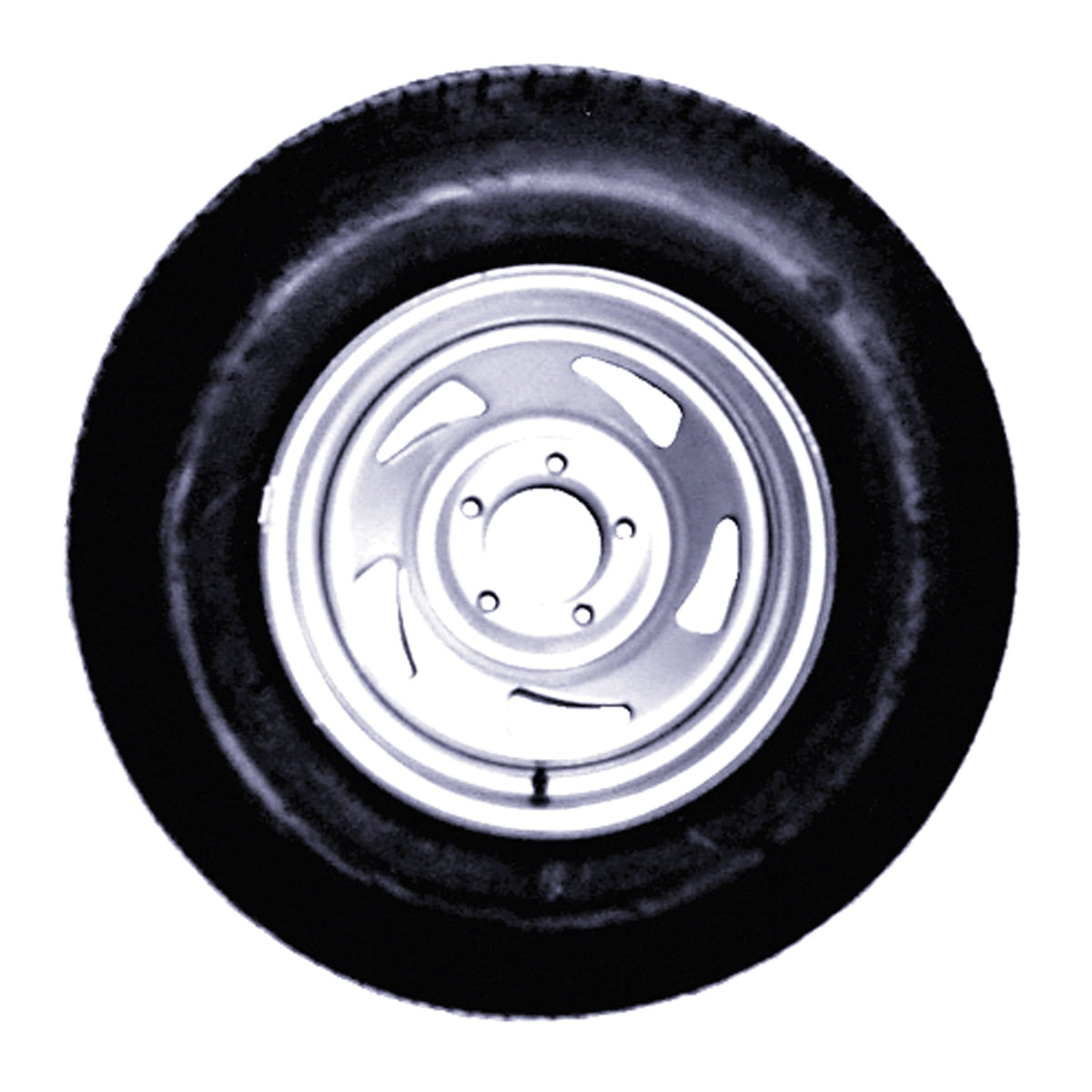 Americana Tire & Wheel Oversized - Not Qualified for Free Shipping Americana Tire & Wheel ST205/75R14C 5-Hole Silver Blade Rim #32115