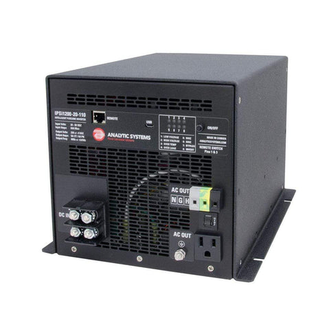 Analytic Systems Qualifies for Free Shipping Analytic Systems AC Pure Sine Wave 1200w 20-40v In 110v Out #IPSI1200-20-110