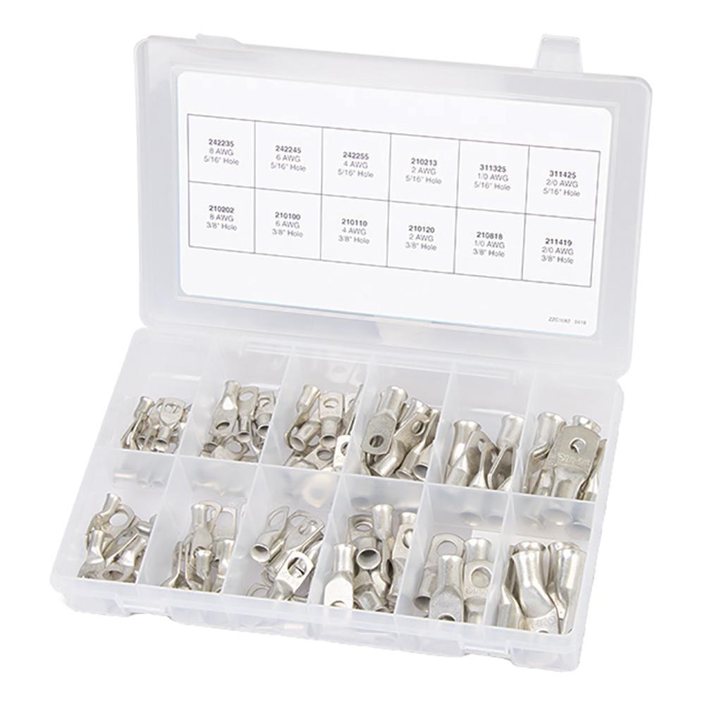 Ancor Qualifies for Free Shipping Ancor 100-Piece Tinned Copper Lug Kit #255101