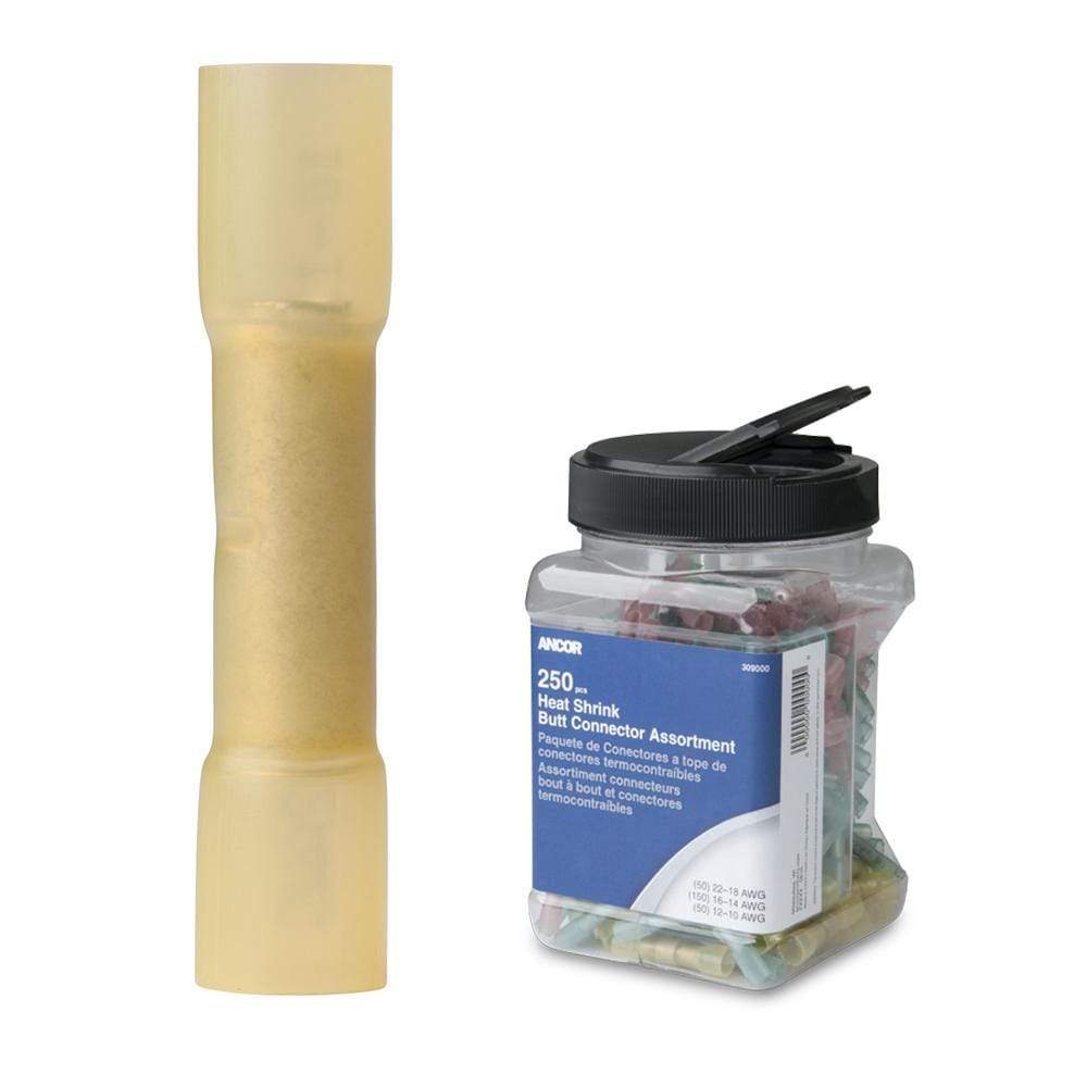 Ancor Qualifies for Free Shipping Ancor 12-10 AWG Heat Shrink Butt Connectors 200-Pk Jar #309201