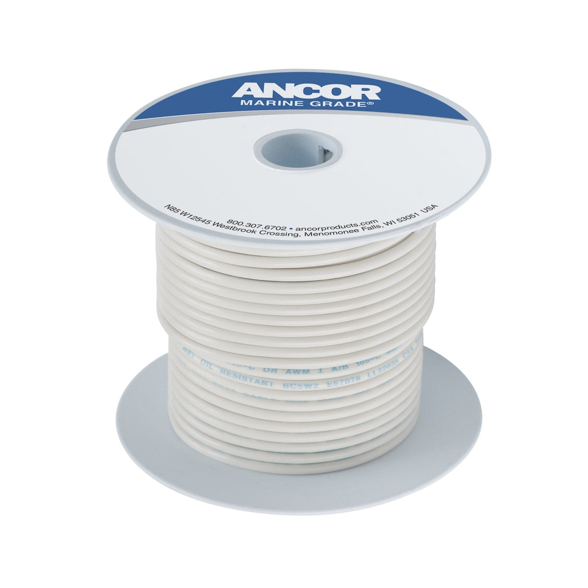 Ancor Qualifies for Free Shipping Ancor #12 White Wire 250' #106925