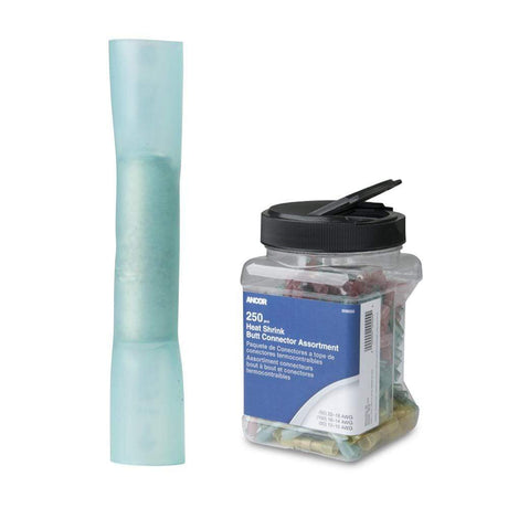 Ancor Qualifies for Free Shipping Ancor 16-14 AWG Heat Shrink Butt Connectors 250-pk Jar #309101