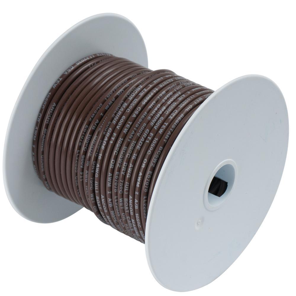 Ancor Qualifies for Free Shipping Ancor #18 Brown Wire 100' #100210
