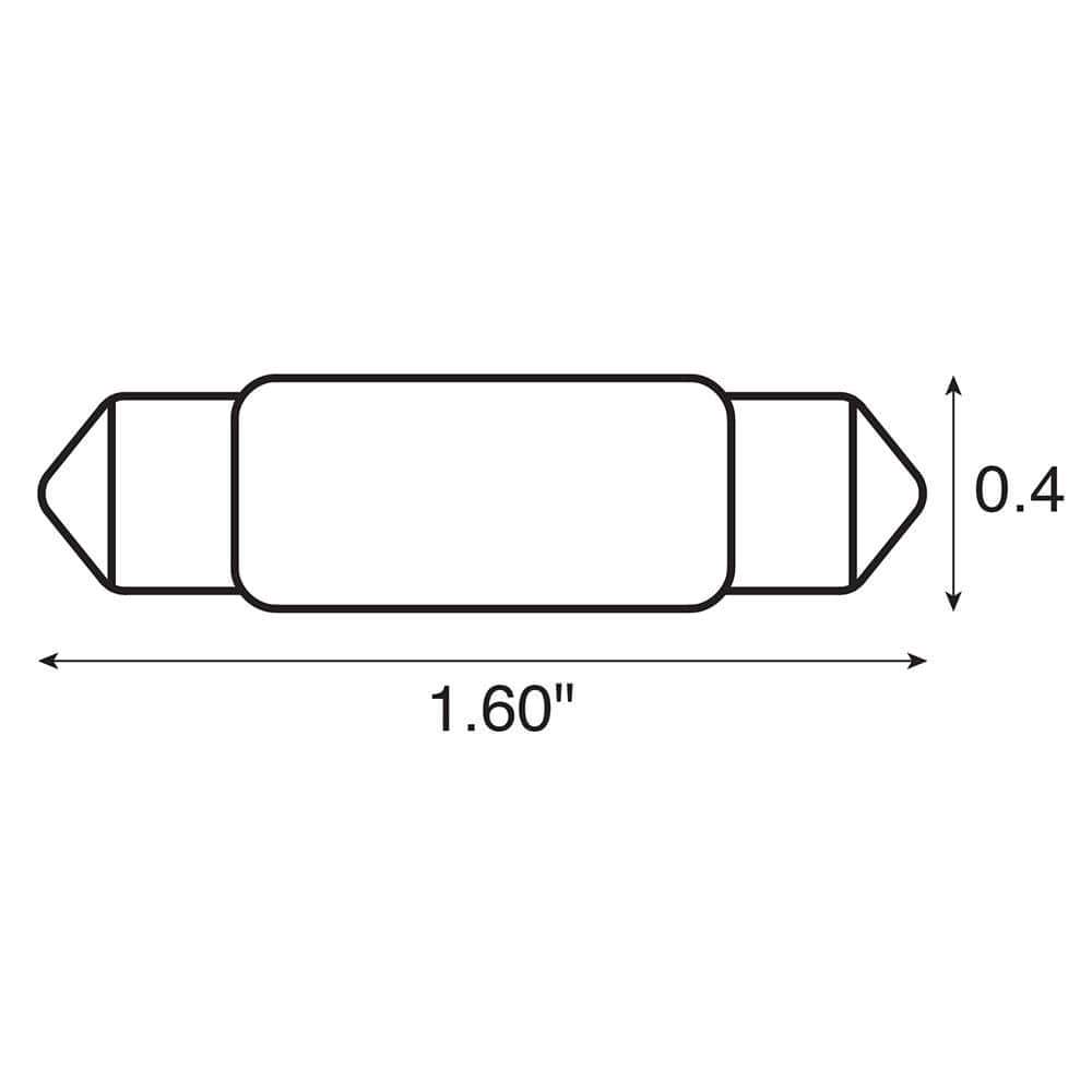 Ancor #211-2 Festoon 12 Candlepower 12v 2-pk #522112