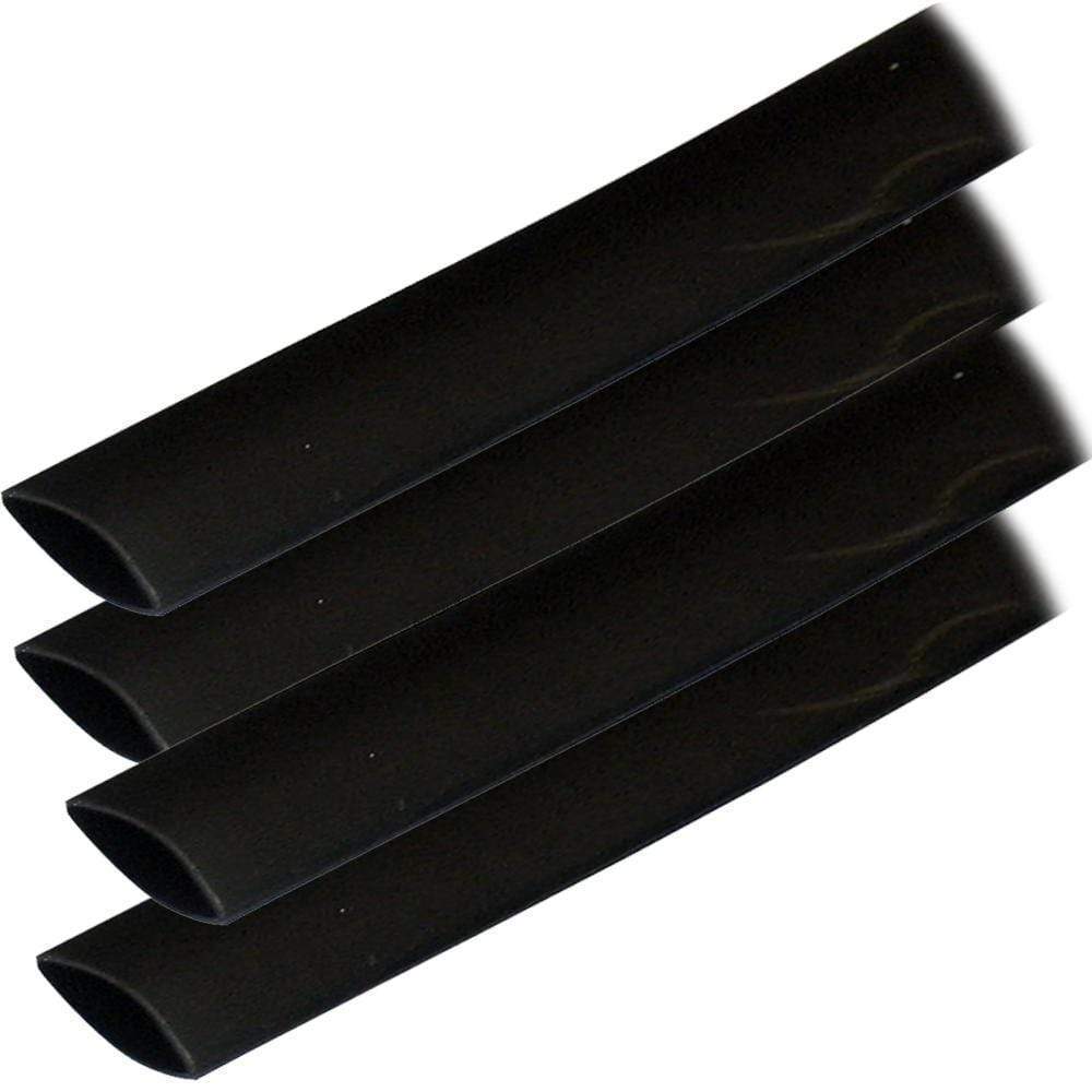 Ancor 3/4" Black Heat Shrink Tube 6" 4-pk #30610 6