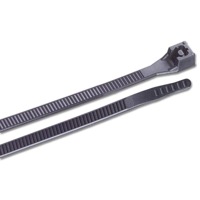 Ancor Qualifies for Free Shipping Ancor 6" UV Black Standard Cable Ties 25-pk #199248