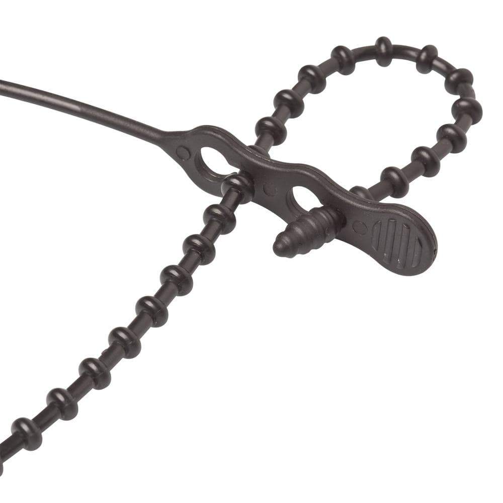 Ancor Qualifies for Free Shipping Ancor 8" Black Beaded Cable Tie 15-pk #199286