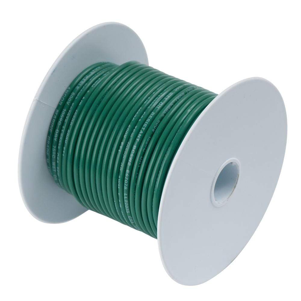 Ancor Qualifies for Free Shipping Ancor Battery Cable #6 Green 50' Spool #112305