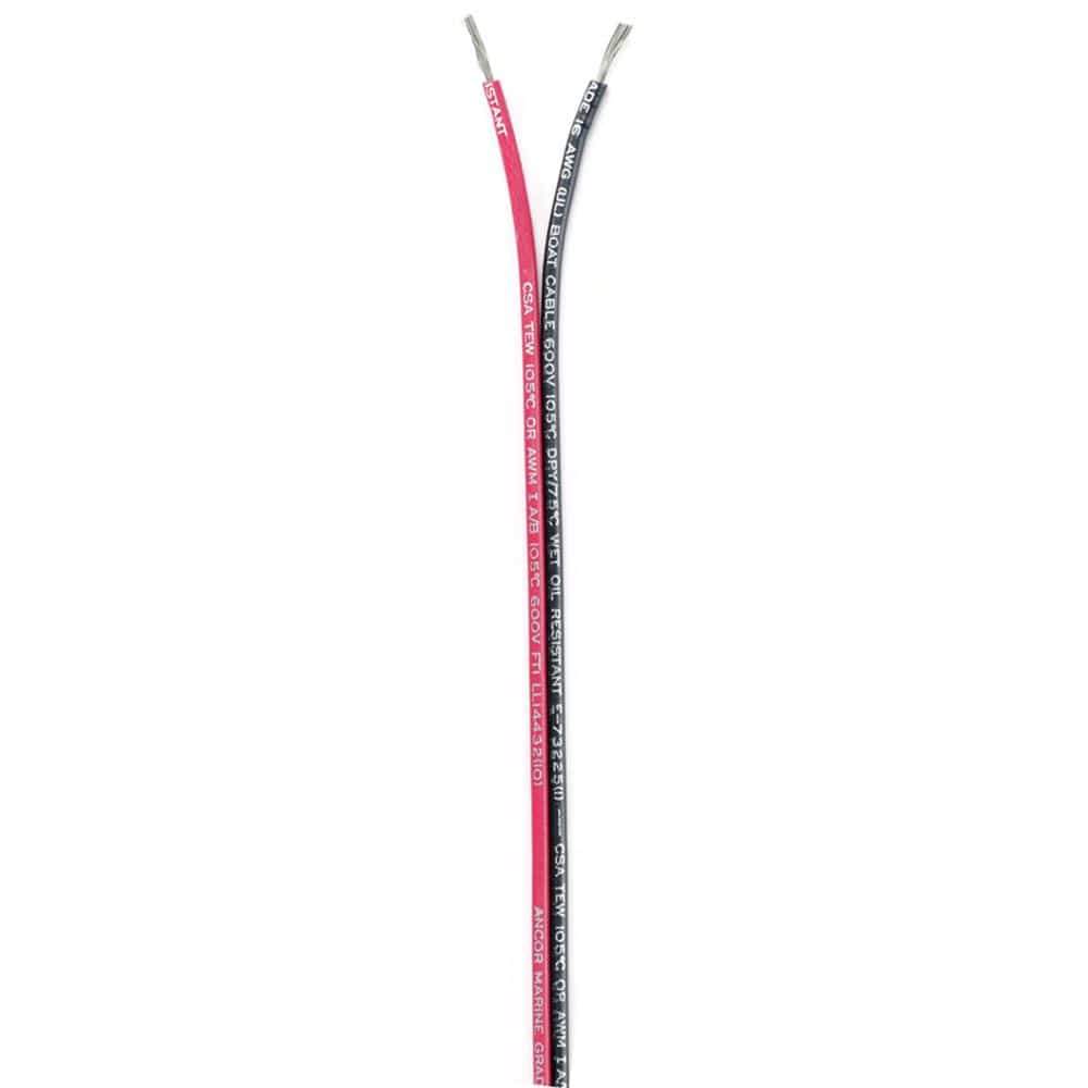 Ancor Qualifies for Free Shipping Ancor Flat Ribbon Bonded Cable 250' 16/2 Red/Black #153125