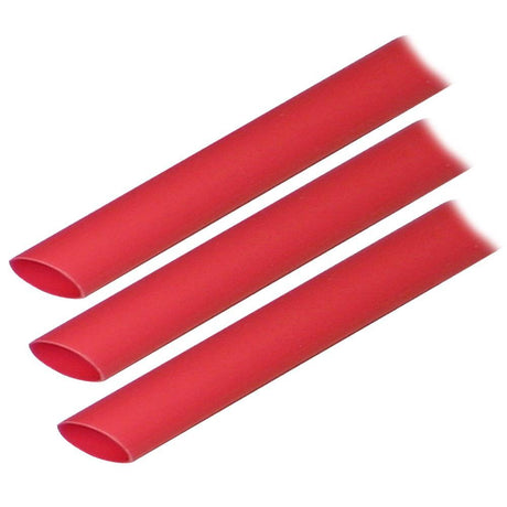 Ancor Qualifies for Free Shipping Ancor Heat Shrink Tubing 1/2" x 3" Red 3-pk 8-4 AWG #305603