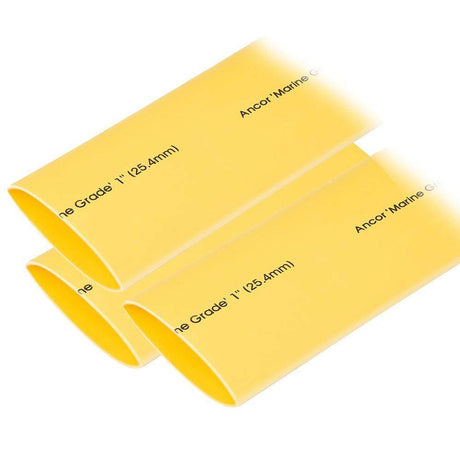 Ancor Qualifies for Free Shipping Ancor Heat Shrink Tubing 1" x 12" Yellow 3-pc #307924