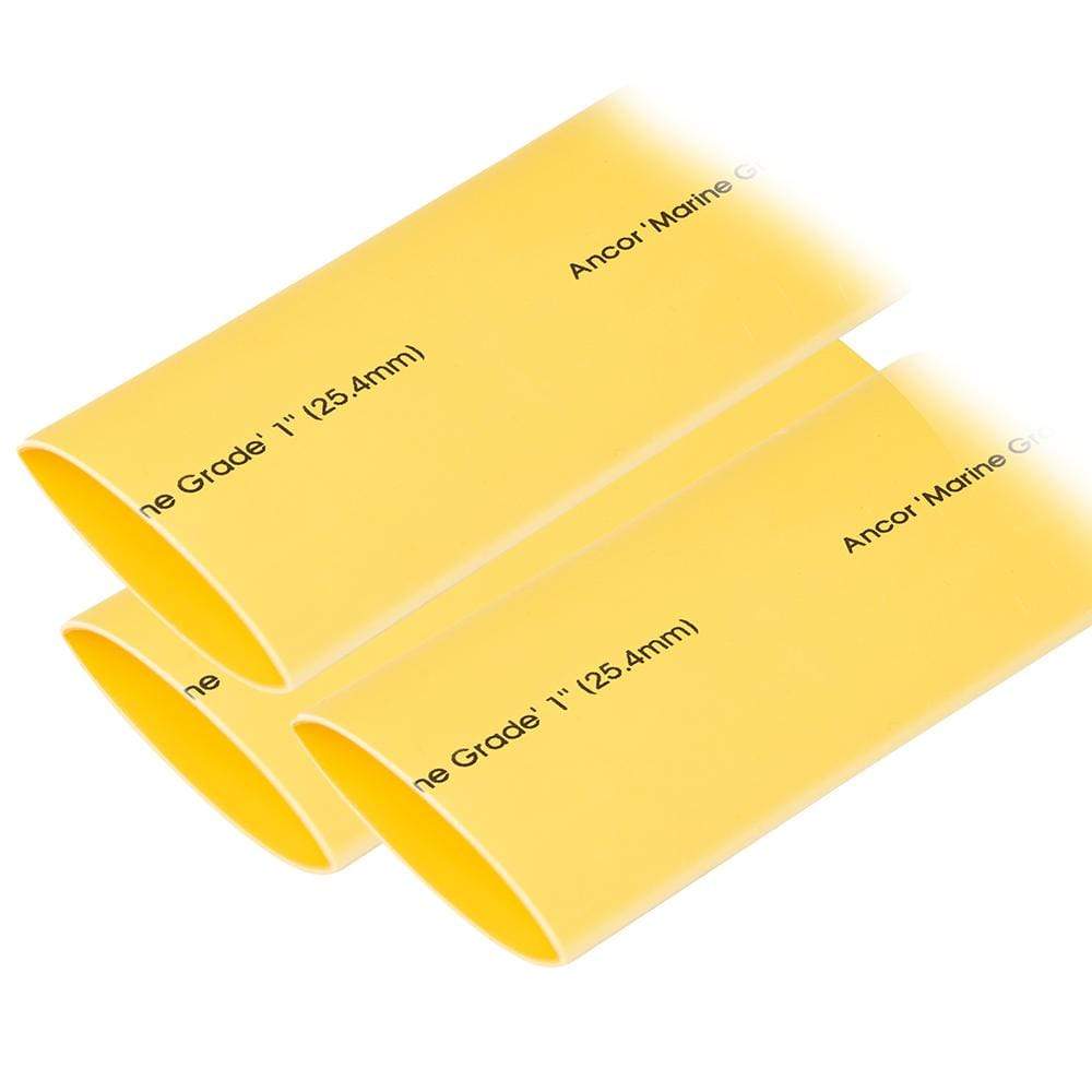 Ancor Qualifies for Free Shipping Ancor Heat Shrink Tubing 1" x 3" Yellow 3-pc #307903