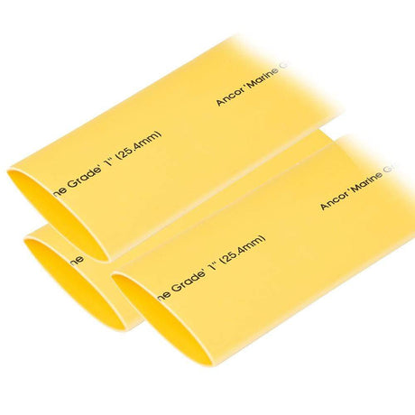 Ancor Qualifies for Free Shipping Ancor Heat Shrink Tubing 1" x 3" Yellow 3-pc #307903