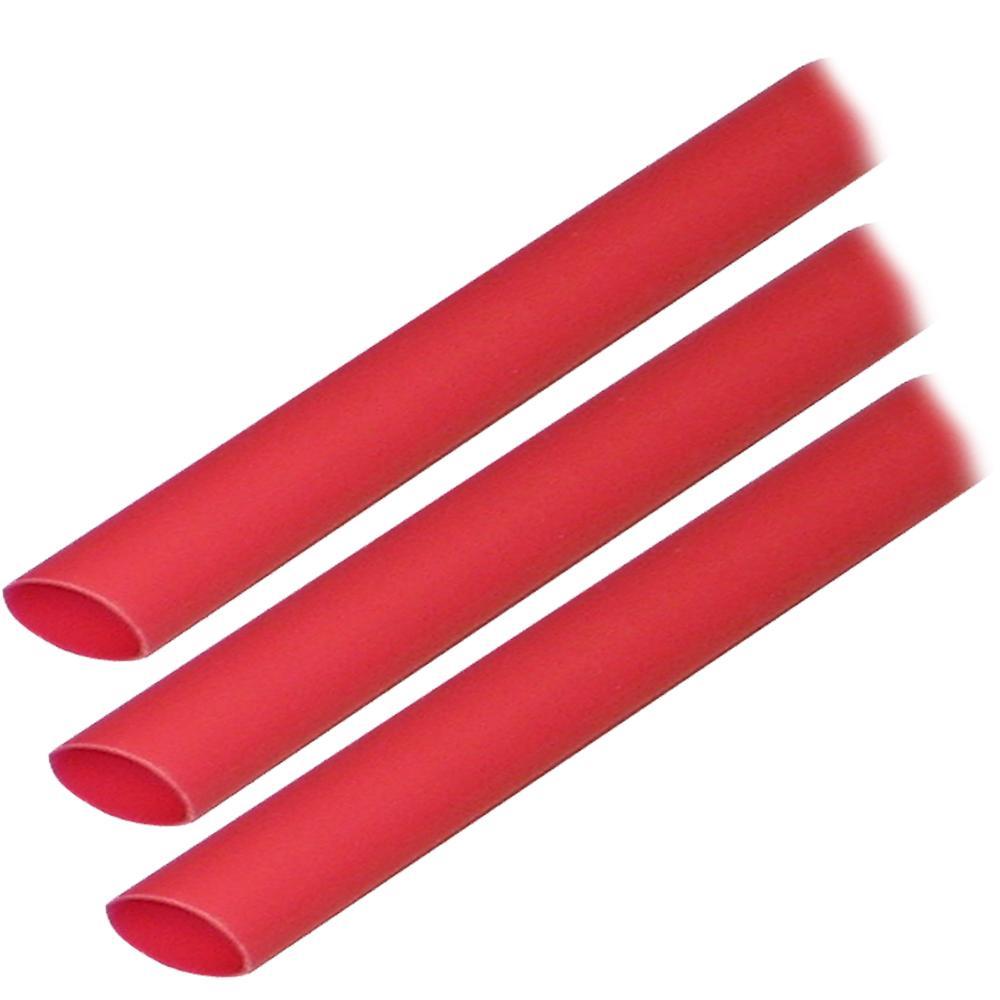 Ancor Qualifies for Free Shipping Ancor Heat Shrink Tubing 3/16" x 3" Red 3-pc #302603