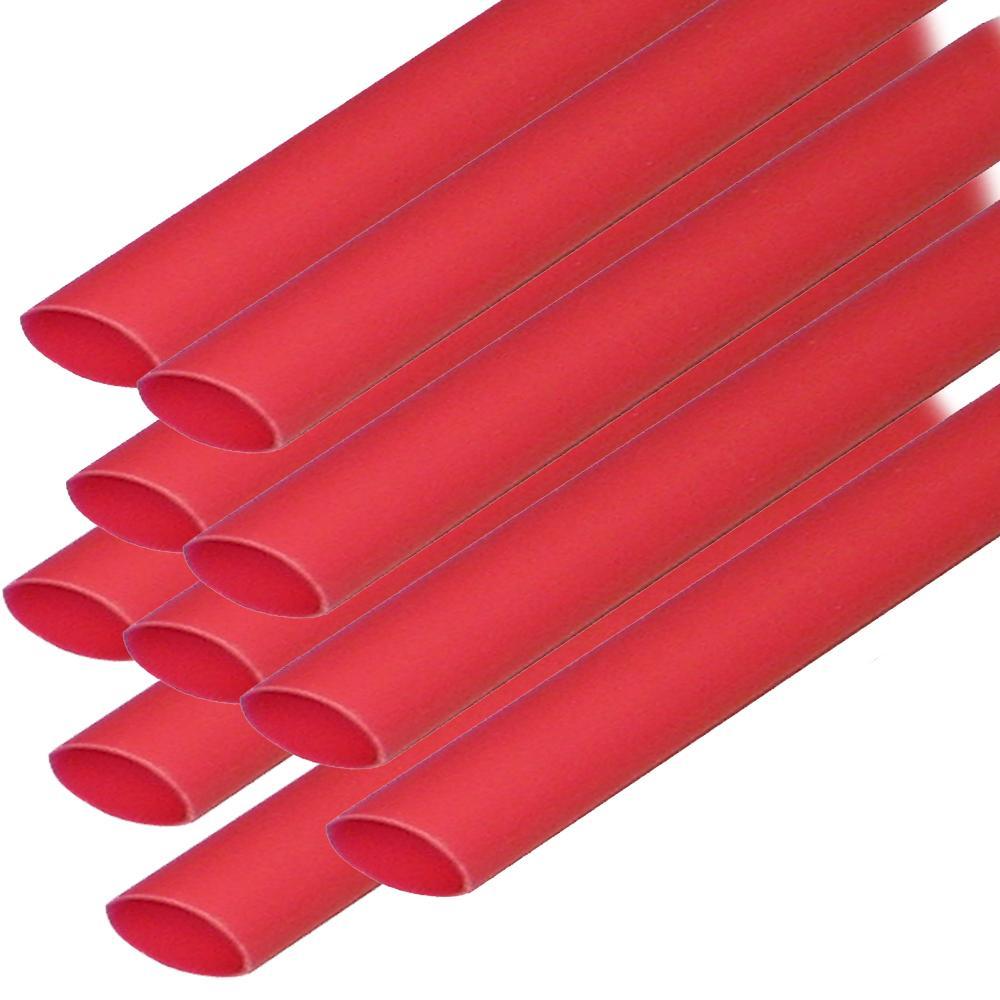Ancor Qualifies for Free Shipping Ancor Heat Shrink Tubing 3/16" x 6" Red 10-pc #302606