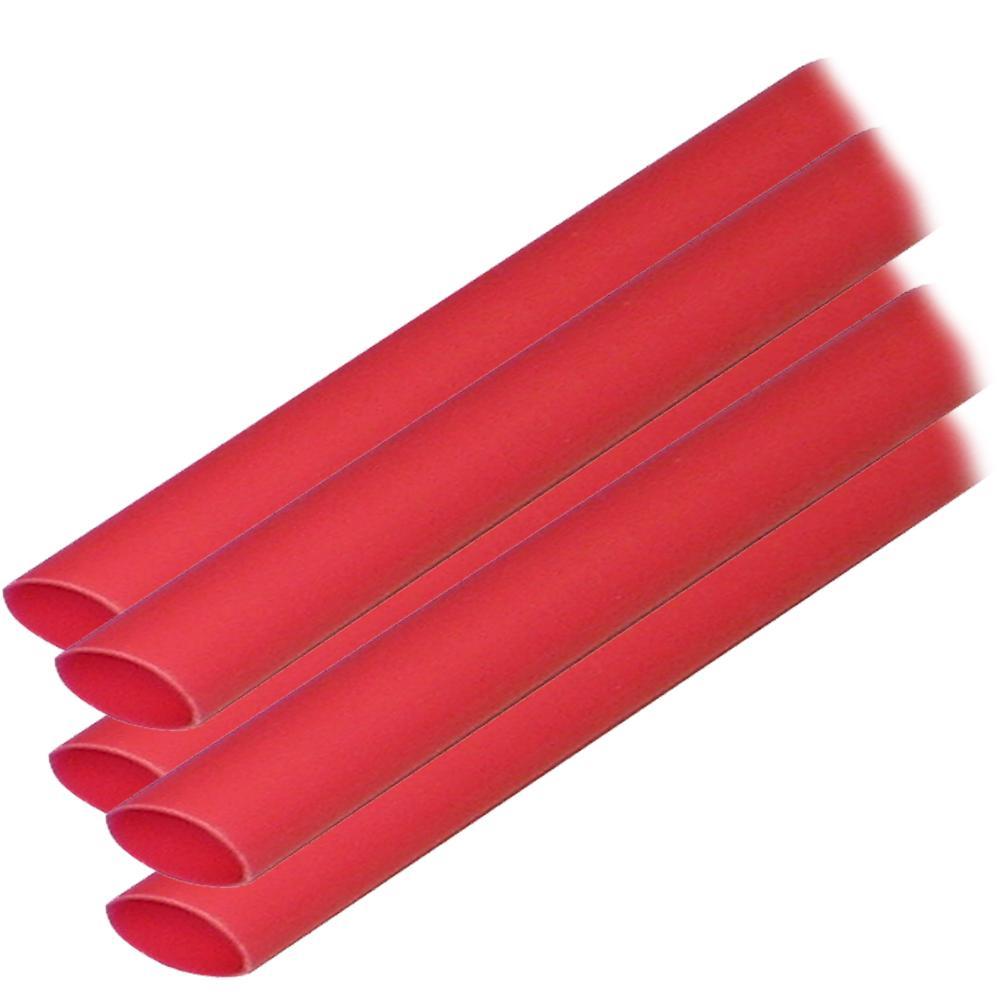 Ancor Qualifies for Free Shipping Ancor Heat Shrink Tubing 3/8" x 6" Red 12-8 AWG 5-pk #304606