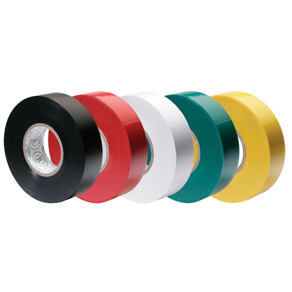 Ancor Qualifies for Free Shipping Ancor Premium Electrical Tape 1/2" x 20' Blk/Red/Wht/Grn/Ylw #339066