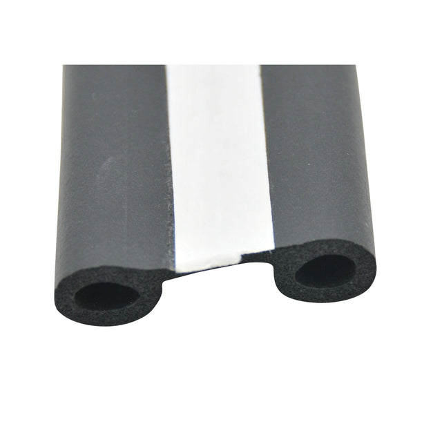 AP Products Qualifies for Free Shipping AP Products Black EPDM Double Bulb Seal with Tape 1-1/2" x 1/2" x 50' #018-564