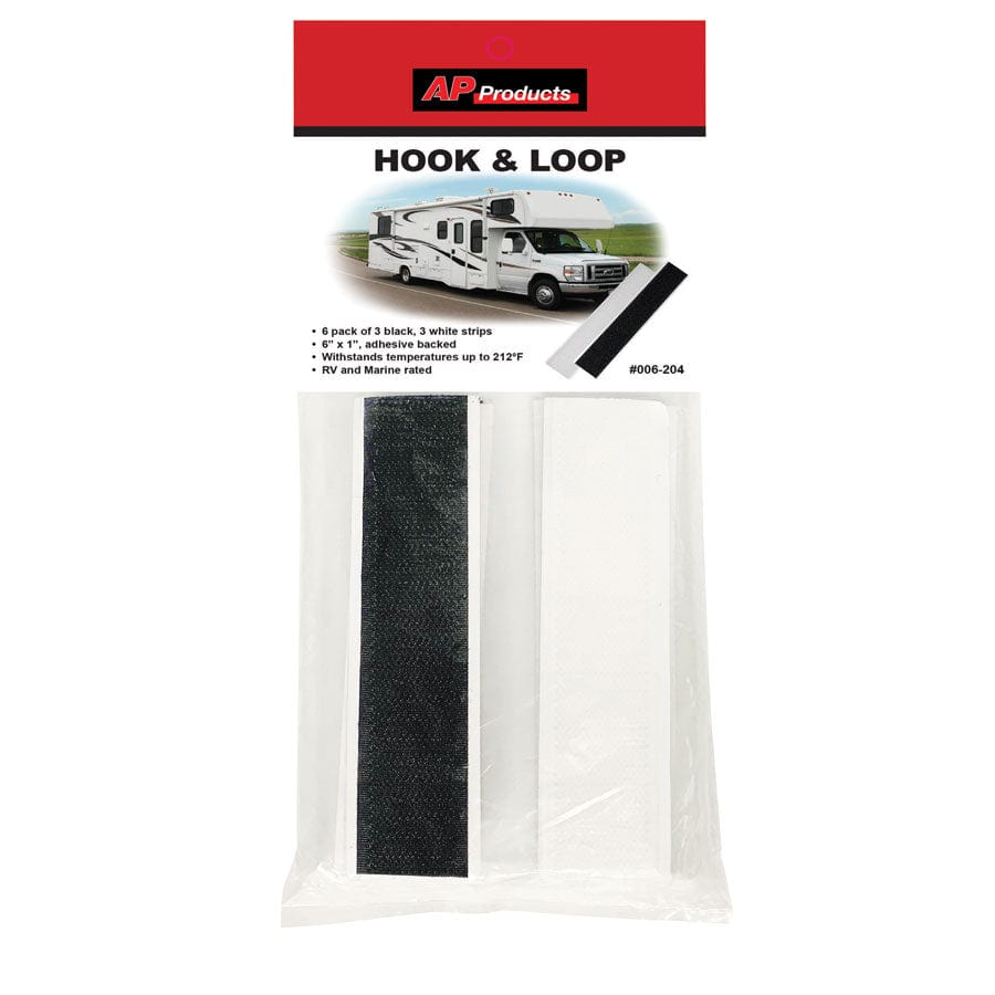 AP Products Qualifies for Free Shipping AP Products Hook & Loop 6" x 1" 6-pk #006-204