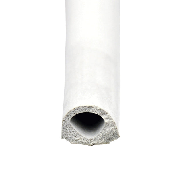 AP Products Qualifies for Free Shipping AP Products Non-Ribbed D-Seal with PSA White Tape White 1/2" x 3/8" x 50' #018-204