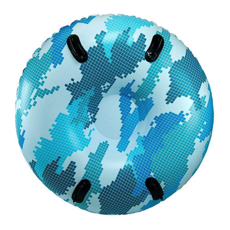Aqua Leisure Qualifies for Free Shipping Aqua Leisure Mega Snowtube 48" Blue Camo 2-Person Tube #PST10891