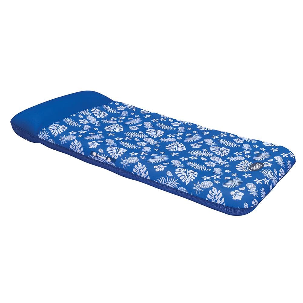Aqua Leisure Qualifies for Free Shipping Aqua Leisure Supreme Oversized Contoured Lounge Hibiscus Pine #APL19977