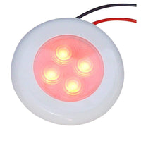 Aqua Signal Qualifies for Free Shipping Aqua Signal Bogota 4 LED Round Light Red with White/Chrome #16411-7