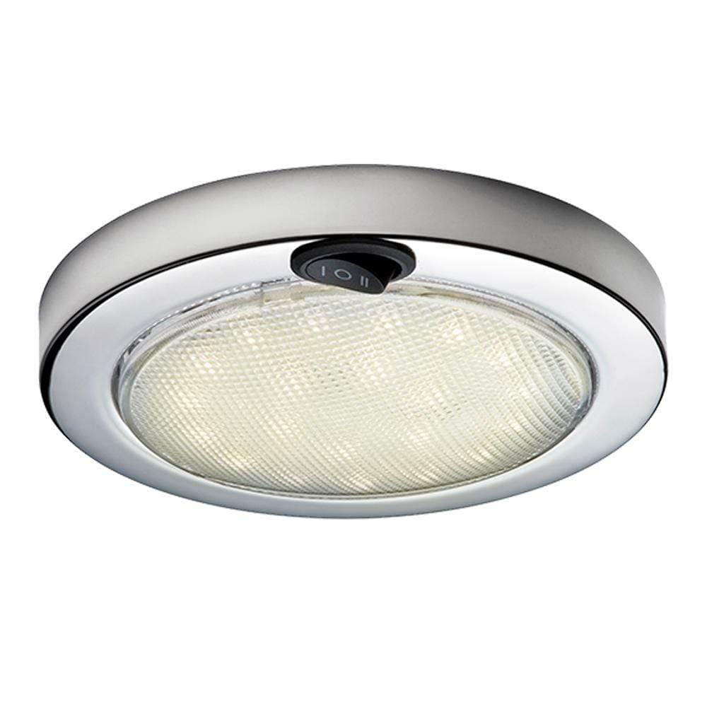 Aqua Signal Qualifies for Free Shipping Aqua Signal Colombo SS LED Dome Light with Switch #16601-7