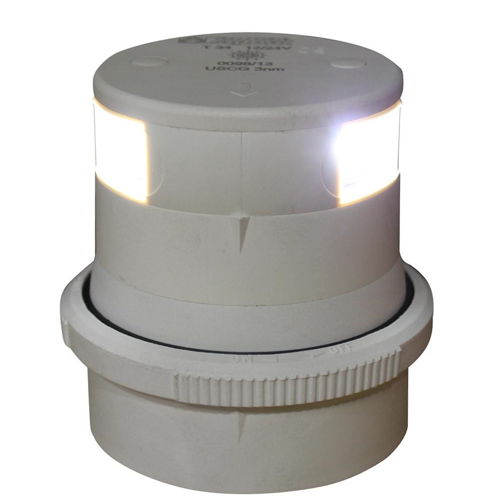 Aqua Signal Qualifies for Free Shipping Aqua Signal Series 34 LED Masthead Light with White #34401-7