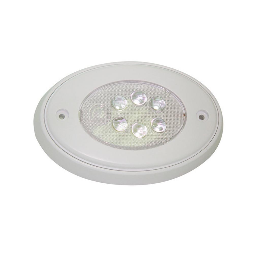 Aqua Signal Vienna Oval LED Surface Mount Push Light White #16610-7