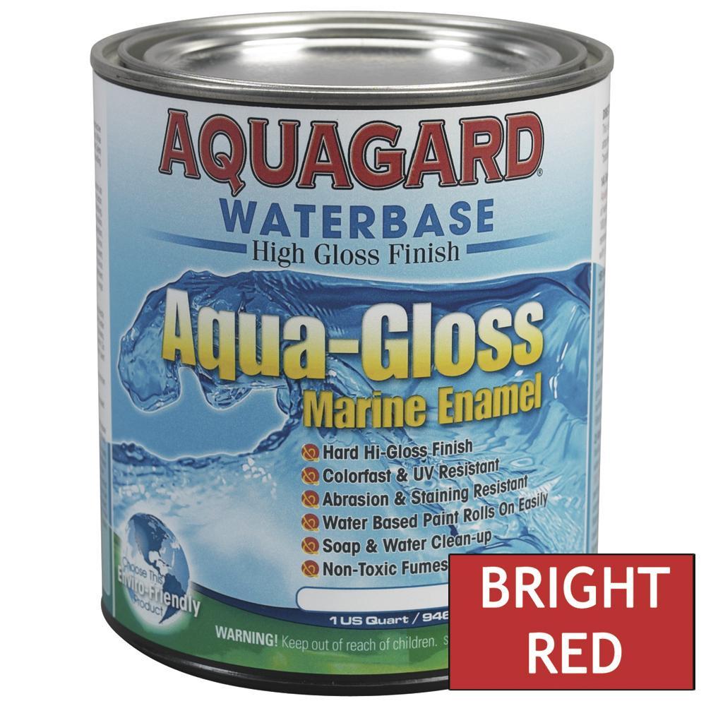 Aquagard Qualifies for Free Shipping Aquagard Aqua Gloss Waterbased Enamel 1 Quart Bright Red #80002