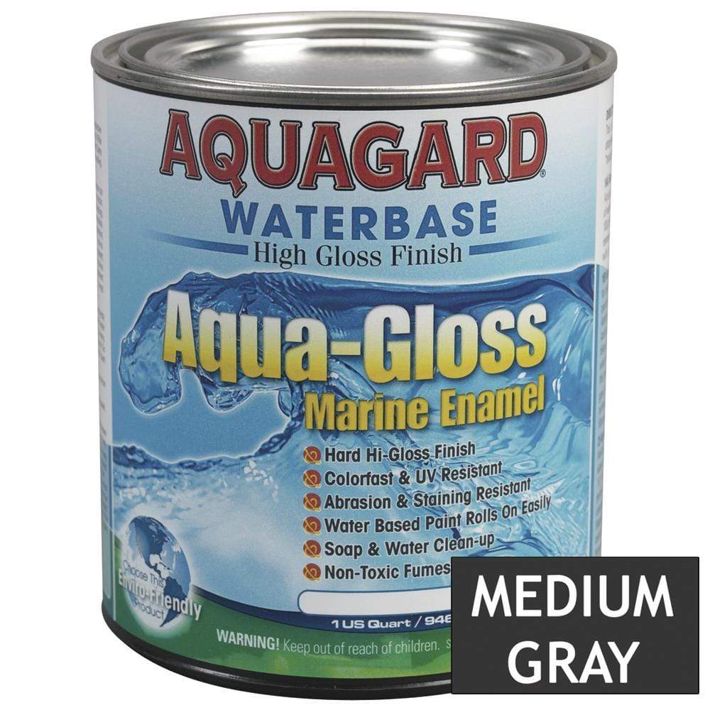 Aquagard Qualifies for Free Shipping Aquagard Aqua Gloss Waterbased Enamel 1 Quart Medium Grey #80018